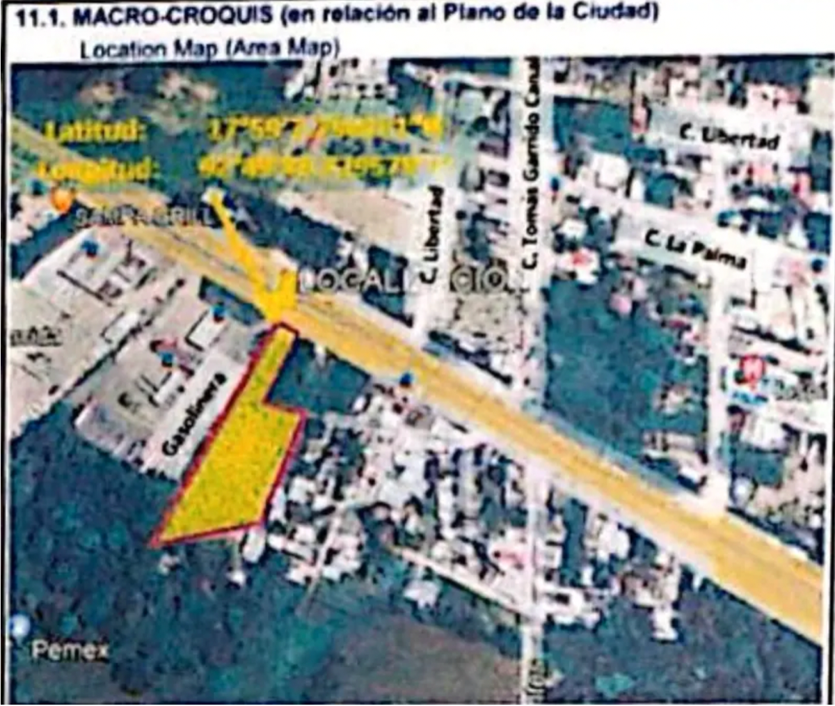 Terreno en VENTA a pie de carretera EXCELENTE ZONA COMERCIAL