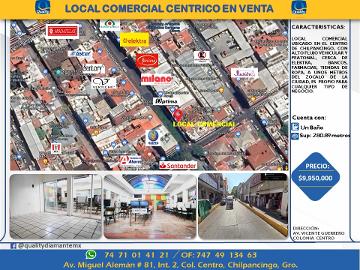 LOCAL COMERCIAL UBICADO EN EL CENTRO DE LA CIUDAD