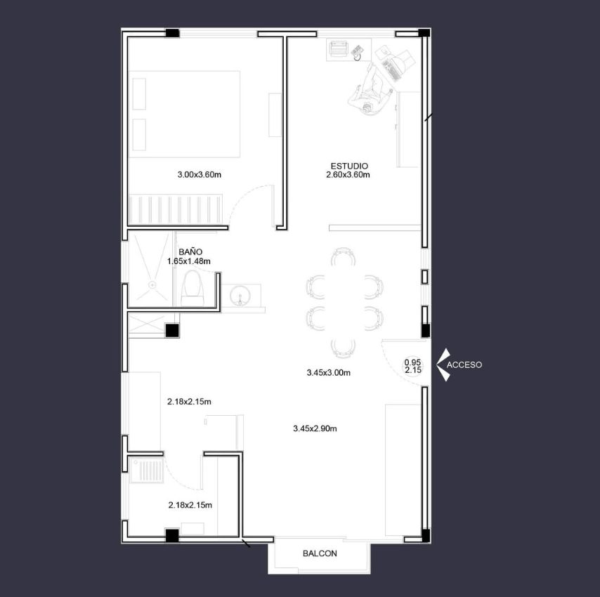 Ya terminado!! Jacarandas Loft recámara y estudio, moderno, con estacionamiento