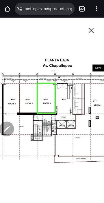 LOCAL A PIE DE CALLE EN VENTA EN ROMA NORTE